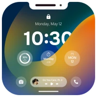Lock Screen OS Style, Widget
